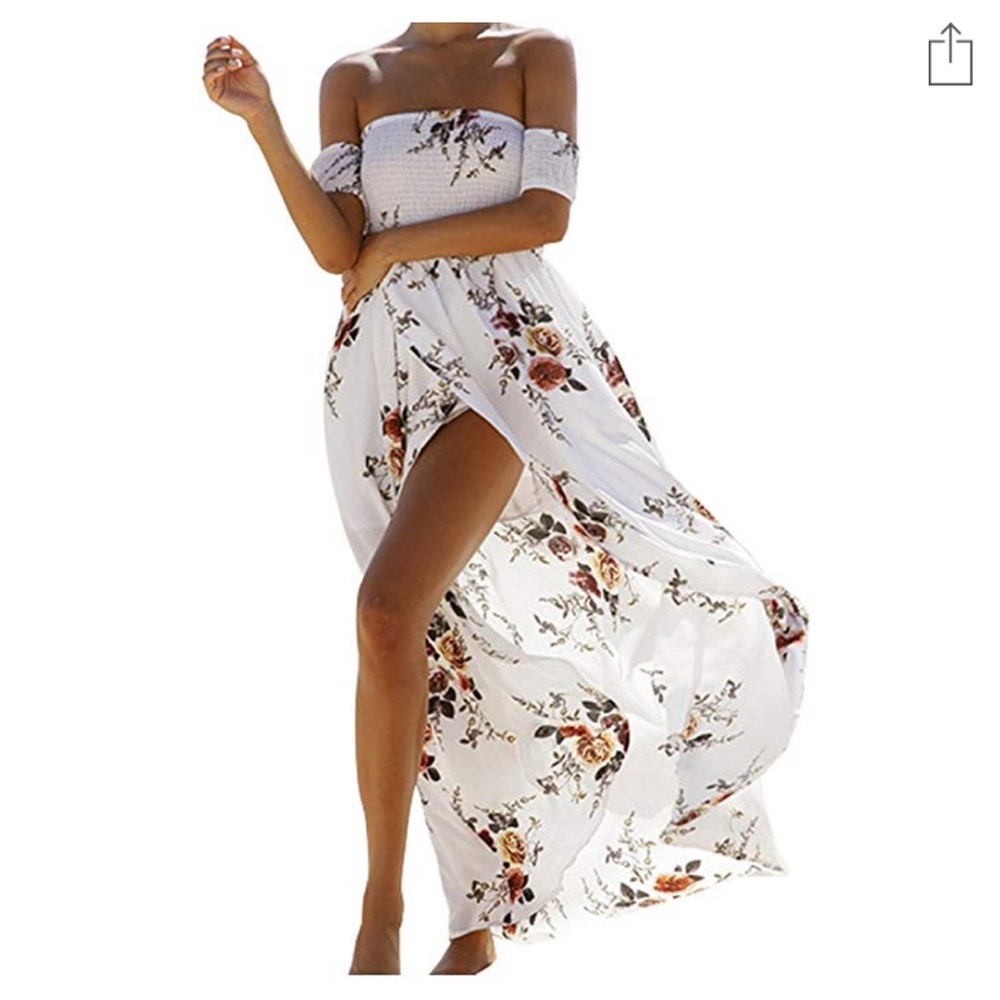 Brand New! Floral off the shoulder dress